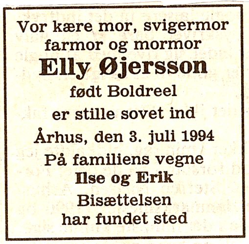  Elly ddsannonce rhuus Stiftstidende juli 1994