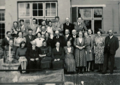 Familie opstilling ved 